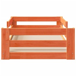 Cadre de lit sans matelas cire marron 100x200cm bois pin massif 