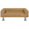 Lit pour chien marron 70x45x26,5 cm velours 