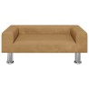 Canapé pour enfants marron 70x45x26,5 cm velours 