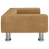 Canapé pour enfants marron 70x45x26,5 cm velours 