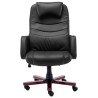 Chaise de bureau Noir Similicuir 