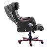 Chaise de bureau Noir Similicuir 