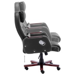 Chaise de bureau Noir Similicuir 