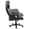 Chaise de bureau Noir Similicuir 