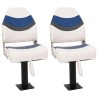 Ensemble de sièges de bateau pliables lot de 4 dossier haut 