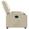 Fauteuil inclinable Crème Similicuir 