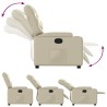 Fauteuil inclinable Crème Similicuir 