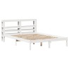 Cadre de lit sans matelas blanc 150x200 cm bois de pin massif 