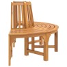 Banc demi-circulaire tour d'arbre Ø160cm bois massif eucalyptus 