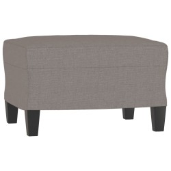 Fauteuil avec repose-pied Taupe 60 cm Tissu 