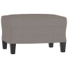 Fauteuil avec repose-pied Taupe 60 cm Tissu 