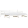 Lit de jour et lit gigogne sans matelas 90x190 cm bois massif 