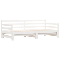 Lit de jour et lit gigogne sans matelas 90x190 cm bois massif 