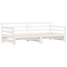 Lit de jour et lit gigogne sans matelas 90x190 cm bois massif 