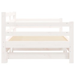 Lit de jour et lit gigogne sans matelas 90x190 cm bois massif 