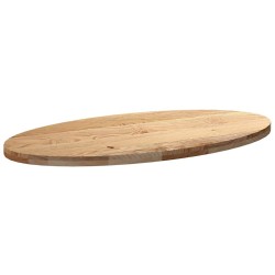 Dessus de table 120x60x4 cm bois de chêne massif ovale 