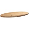 Dessus de table 120x60x4 cm bois de chêne massif ovale 