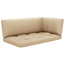 Canapé d'angle palette de jardin marron miel bois pin imprégné 