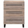 Buffet blanc 60x34x75 cm bois massif de manguier 