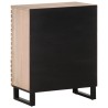 Buffet blanc 60x34x75 cm bois massif de manguier 