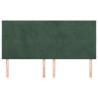 Têtes de lit 4 pcs Vert foncé 100x5x78/88 cm Velours 