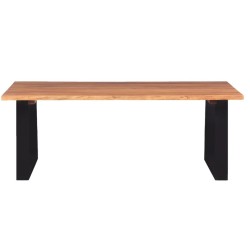 Table basse Bois d'acacia massif 110x60x40 cm 