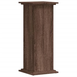 Support pour plantes chêne marron 33x33x80 cm bois d'ingénierie 