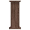 Support pour plantes chêne marron 33x33x80 cm bois d'ingénierie 