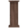 Support pour plantes chêne marron 33x33x80 cm bois d'ingénierie 
