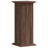 Support pour plantes chêne marron 33x33x80 cm bois d'ingénierie 