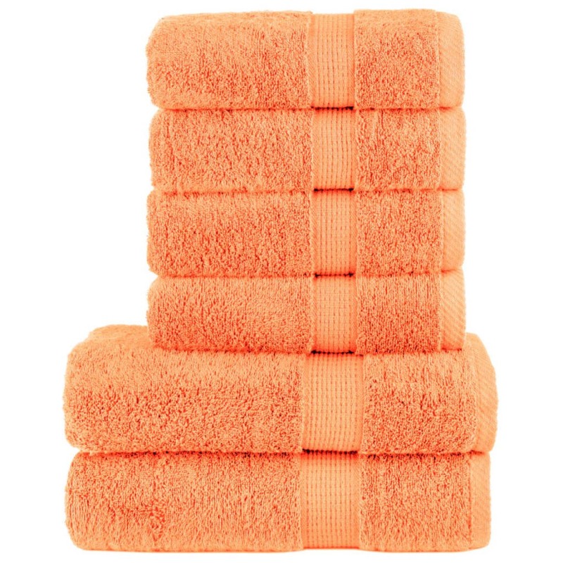 Ensemble de serviettes de qualité supérieure SOLUND 6pcs orange 