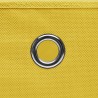 Boîtes de rangement 10 pcs Jaune 32x32x32 cm Tissu 