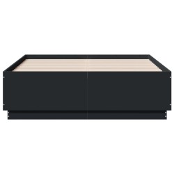 Cadre de lit sans matelas noir 140x190 cm 