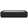 Cadre de lit sans matelas noir 140x190 cm 