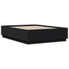 Cadre de lit sans matelas noir 140x190 cm 