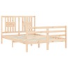 Cadre de lit sans matelas 140x200 cm bois massif 