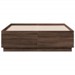 Cadre de lit sans matelas chêne marron 140x190 cm 