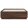 Cadre de lit sans matelas chêne marron 140x190 cm 