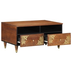 Table Basse 80x54x40 cm en Bois de Manguier 