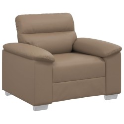 Fauteuil cappuccino 60 cm similicuir 
