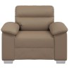 Fauteuil cappuccino 60 cm similicuir 