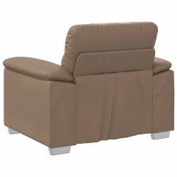 Fauteuil cappuccino 60 cm similicuir 
