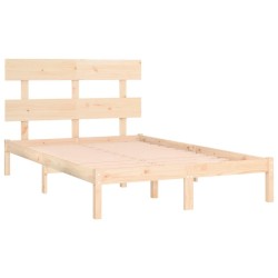 Cadre de lit sans matelas 180x200 cm bois massif 