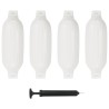 Pare-choc de bateau 4 pcs blanc 41x11,5 cm PVC 