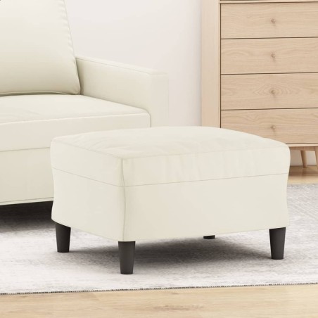 Repose-pied Crème 60x50x41 cm Velours 