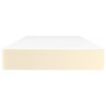 Matelas de lit à ressorts ensachés Crème 90x200x20cm Similicuir 