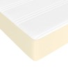 Matelas de lit à ressorts ensachés Crème 90x200x20cm Similicuir 