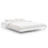 Cadre de lit sans matelas blanc brillant 135x190 cm 