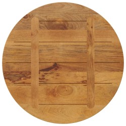 Dessus de table Ø 90x2,5 cm rond bois de manguier massif 