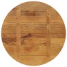 Dessus de table Ø 90x2,5 cm rond bois de manguier massif 